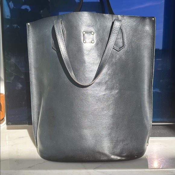 TRADEMARK Tall Leather Tote - Picture 14 of 15